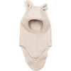 Teddy Balaclava In Cotton Fleece, Camel - Hats - 1 - thumbnail