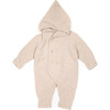 Elf Baby Suit In Wool Fleece, Camel - Onesies - 1 - thumbnail