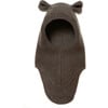 Teddy Balaclava In Cotton Fleece, Brown - Hats - 1 - thumbnail