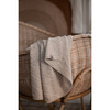 Waves Baby Blanket In Merino Wool, Dusty Rose - Blankets - 2