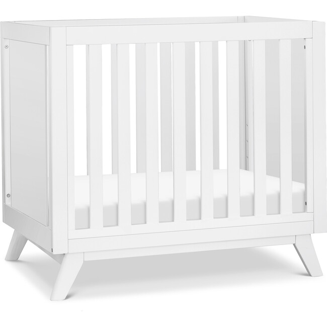 Otto 3-in-1 Convertible Mini Crib with 4" Mattress, White