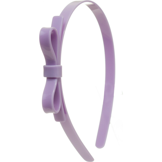 Thin Bow Headband, Light Purple