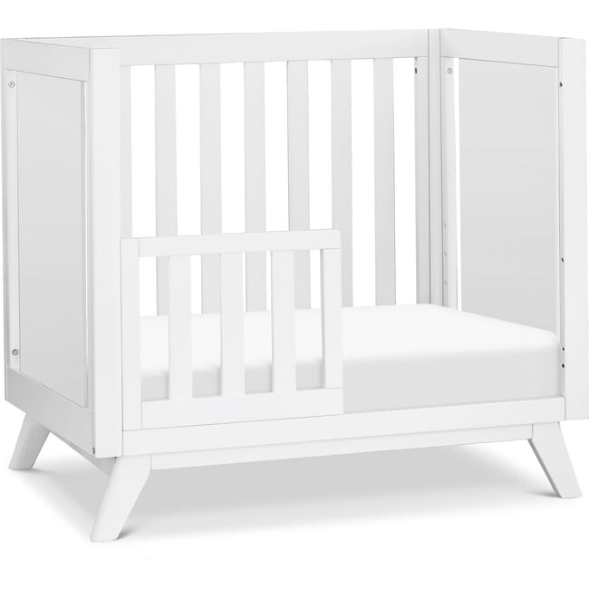 Otto 3-in-1 Convertible Mini Crib with 4" Mattress, White - Cribs - 3