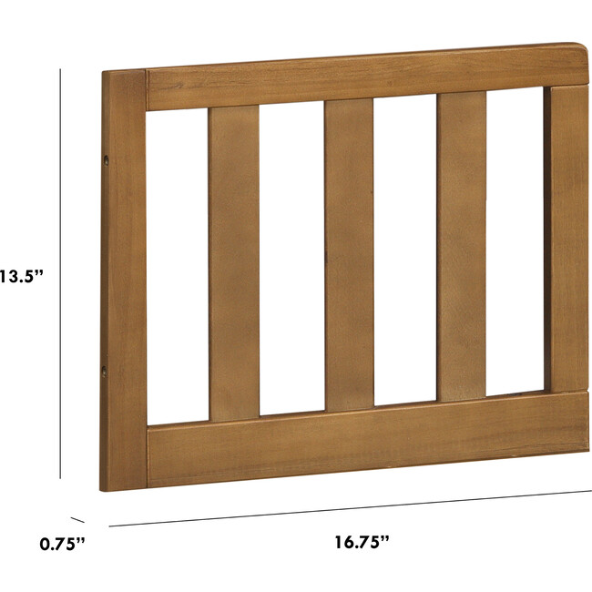 Mini Toddler Bed Conversion Kit for Otto Mini, Walnut - Cribs - 3