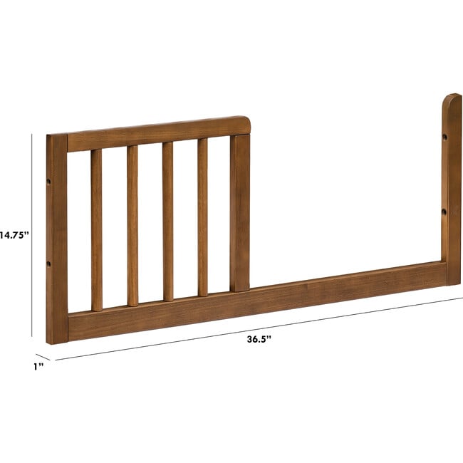 Gelato Mini Toddler Bed Conversion Kit, Natural Walnut - Cribs - 3