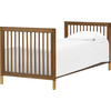 Gelato 4-in-1 Convertible Mini Crib, Natural Walnut & Gold Feet - Cribs - 4