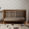 Gelato 4-in-1 Convertible Crib with Toddler Bed Conversion Kit, Natural Walnut & Gold Feet - Cribs - 3 - thumbnail