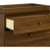 Gelato 3-Drawer Changer Dresser with Removable Changing Tray, Natural Walnut & Gold Feet - Dressers - 5