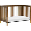 Gelato 4-in-1 Convertible Crib with Toddler Bed Conversion Kit, Natural Walnut & Gold Feet - Cribs - 6 - thumbnail