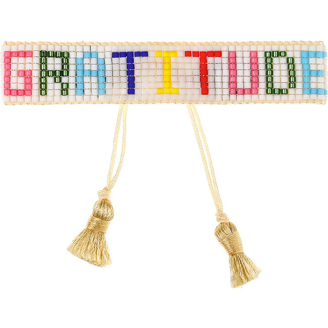 Rainbow Gratitude Beaded Bracelet