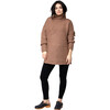 Women's Lia Sweater, Mocha - Sweaters - 1 - thumbnail