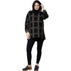 Women's Lia Sweater, Black Windowpane - Sweaters - 1 - thumbnail