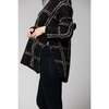 Women's Lia Sweater, Black Windowpane - Sweaters - 3