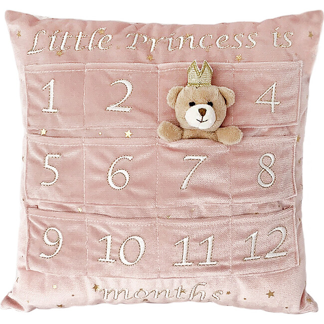 Princess First Year Pillow & Crown Gift Set, Pink - Decorative Pillows - 1