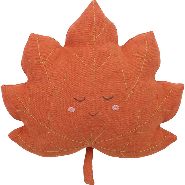Maple Leaf Accent Decor Plush, Orange - Plush - 1