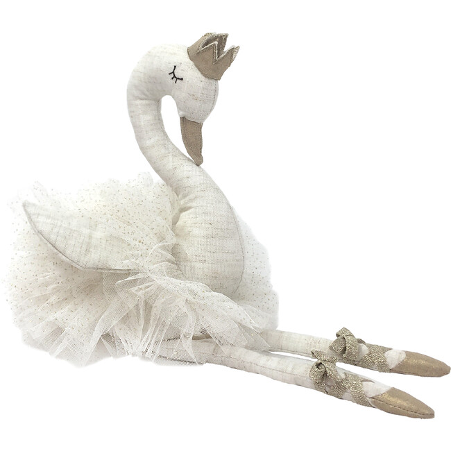 Layla Swan Ballerina Doll, Linen
