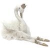 Layla Swan Ballerina Doll, Linen - Soft Dolls - 1 - thumbnail