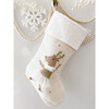 Skating Reindeer Stocking, Linen - Stockings - 2