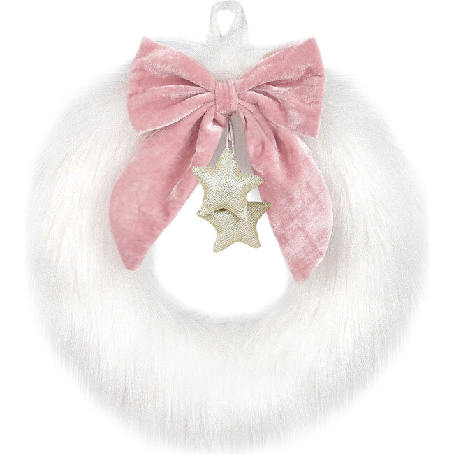 Festive Fur Wreath, White - Wreaths - 1