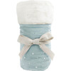 Celestial Velvet and Faux Fur Baby Blanket, Blue - Blankets - 1 - thumbnail