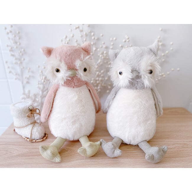 Oliver the Owl, Gray - Plush - 3