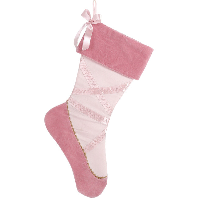 Ballerina Shoe Stocking, Pink - Stockings - 1