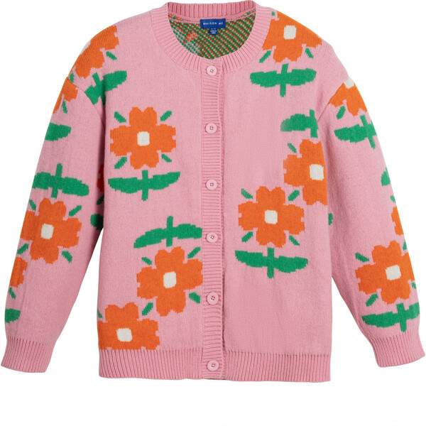 Women's Helen Sweater, Dusty Pink Floral - Maison Me Tops | Maisonette