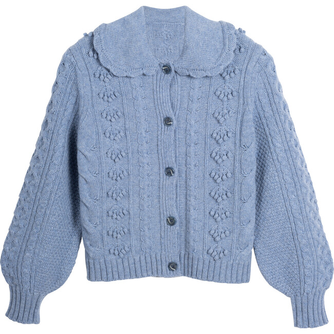 Women's Avery Cardigan, Denim Blue - Sweaters - 1