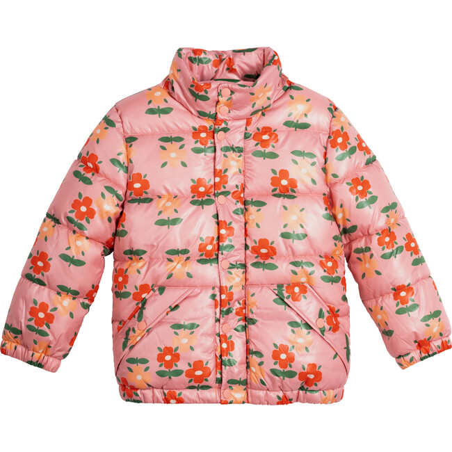 Mattie Puffer Jacket, Dusty Pink Floral