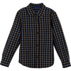 Max Button Down, Blue & Cream Check - Shirts - 1 - thumbnail