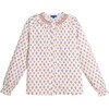 Women's Joann Collared Blouse, Cream & Lavender Disty Floral - Shirts - 1 - thumbnail