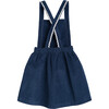 Michelle Pinafore Dress, Navy Blue - Dresses - 2