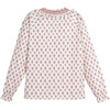 Women's Joann Collared Blouse, Cream & Lavender Disty Floral - Shirts - 3