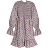 Women's Angela Dress, Grey & Lavender Ditsy Floral - Dresses - 3 - thumbnail