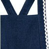 Michelle Pinafore Dress, Navy Blue - Dresses - 3
