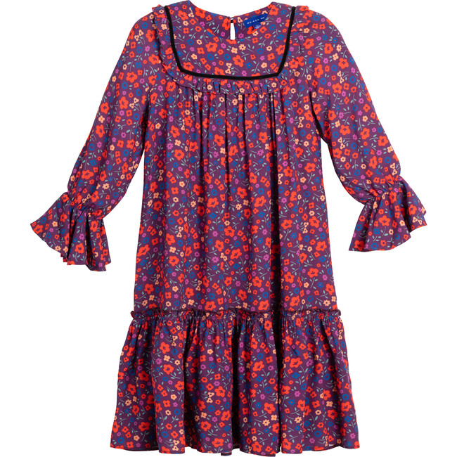 Gia Dress, Purple Multi Floral - Dresses - 1