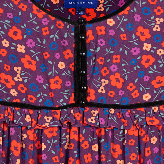 Women's Ginny Dress, Purple Multi Floral - Dresses - 5