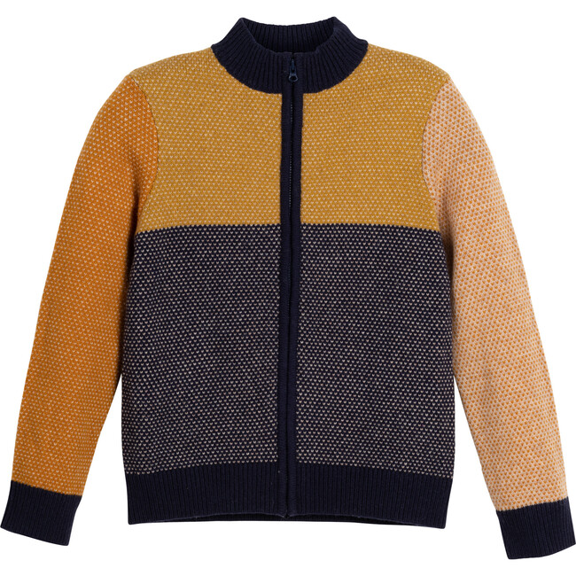 Chase Zip Sweater, Colorblock Multi - Sweaters - 1