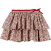 Cecelia Skirt, Pink & Cream Floral - Skirts - 1 - thumbnail