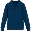 Brooks Collared Sweatshirt, Storm Blue - Sweatshirts - 1 - thumbnail