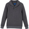 Brooks Collared Sweatshirt, Charcoal - Sweatshirts - 1 - thumbnail