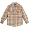 Charlie Shacket, Beige & Orange Plaid - Jackets - 1 - thumbnail