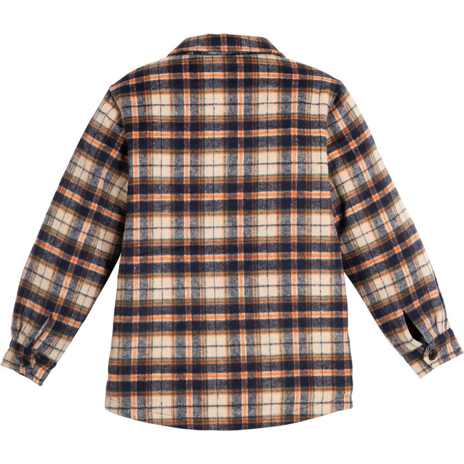 Charlie Shacket, Navy & Orange Plaid - Jackets - 3