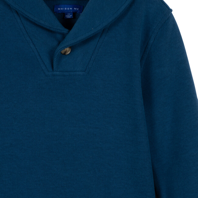 Brooks Collared Sweatshirt, Storm Blue