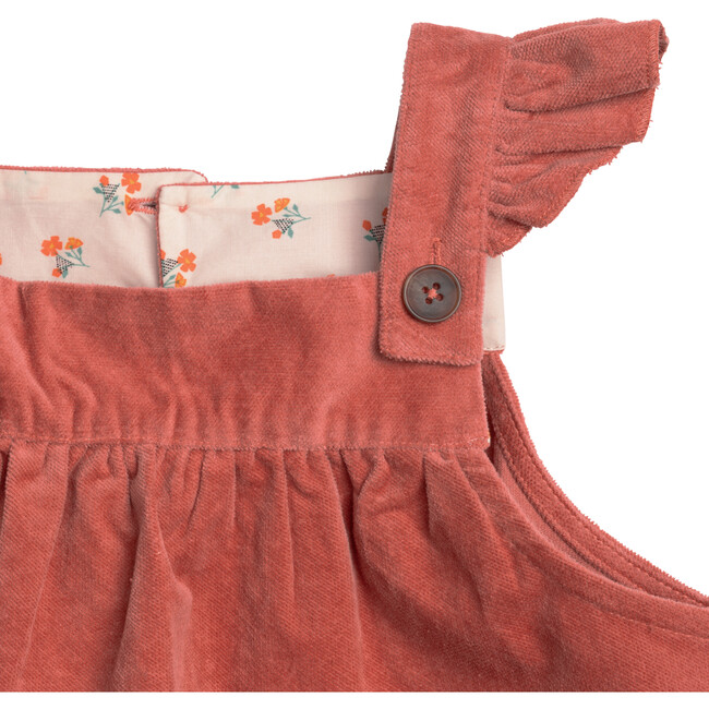 Delphine Dress, Dusty Rose Velvet - Dresses - 4