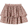 Cecelia Skirt, Pink & Cream Floral - Skirts - 3