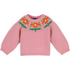 Baby Darcy Sweater, Dusty Pink Floral - Sweaters - 1 - thumbnail
