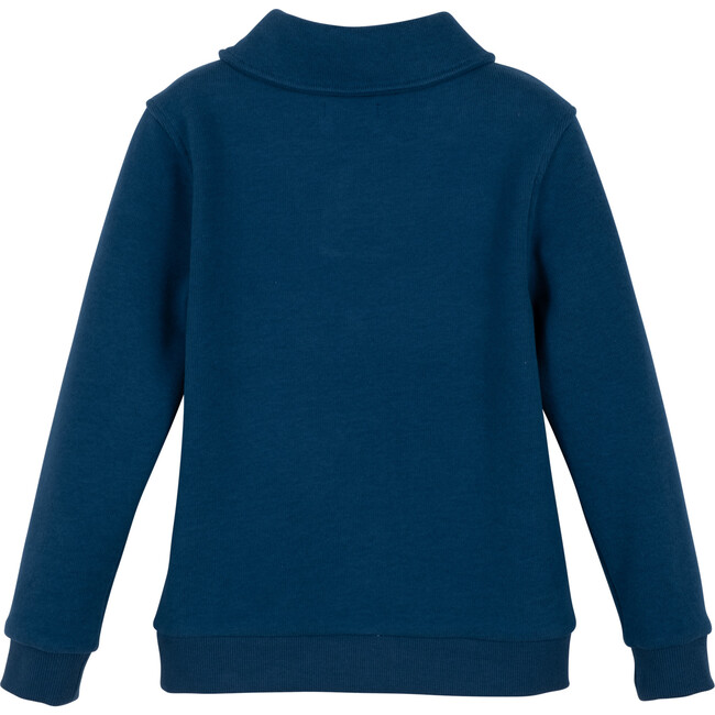 Brooks Collared Sweatshirt, Storm Blue - Sweatshirts - 3