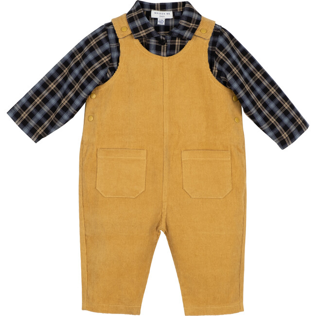 Baby Andrew Set, Workwear Tan & Plaid - Mixed Apparel Set - 1