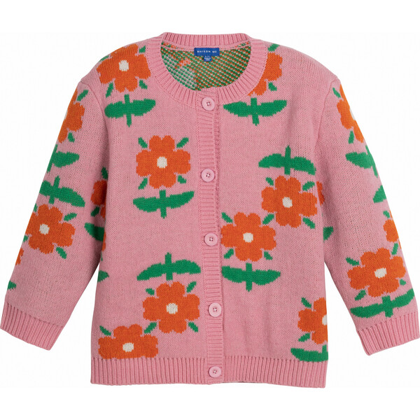 Ashley Cardigan, Dusty Pink Floral - Maison Me Mommy & Me Shop | Maisonette